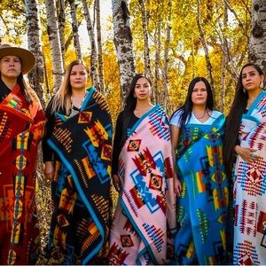 Southwest Design Geometric Native Pattern Boy Chief Blanket Brand New